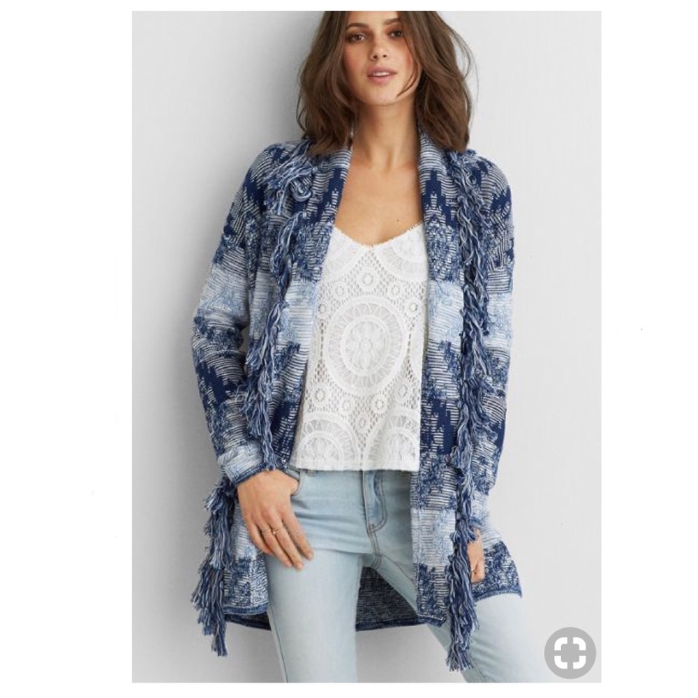 American Eagle Fringe Cardigan X-Small